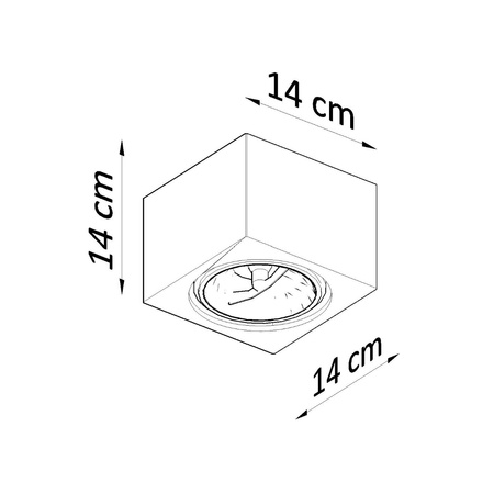 Oprawa sufitowa plafon SEIDA ceramiczny biały Sollux Lighting SL.0850