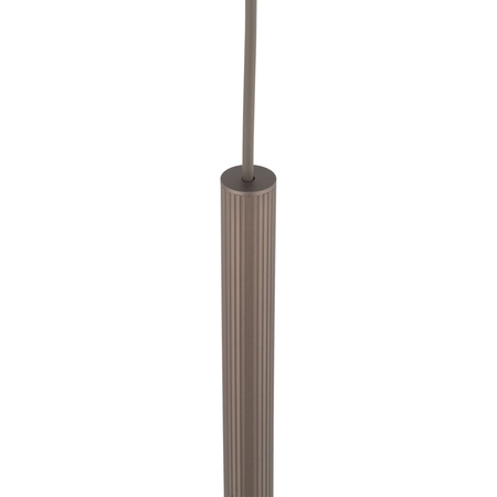 Lampa wisząca cienka ryflowana tuba 75cm FERRO NEW BROWN 750 1xG9 Tk Lighting 11426