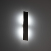 Prostokątny pionowy kinkiet podświetlający ściane w odcieniu brązu 50cm NAVI NEW BROWN 2XG9 Tk Lighting 11348