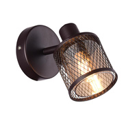 LAMPA KINKIET CANABERA KAWOWE ZŁOTO 1X40W E14 KLOSZ BURSZTYNOWY Candellux 91-81377