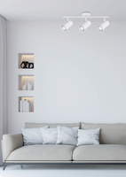 Colly lampa sufitowa biały 3x15w gu10 klosz biały Candellux 93-01689