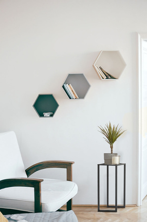 Czarny minimalistyczny kwietnik KS-07 KWIETNIK ECO M z serii KAJA HOME