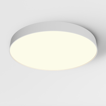 Biała okrągła lampa sufitowa o średnicy 60cm LED 3000K aż 7130 lumenów Zon C032CL-90W3K-RD-W Maytoni