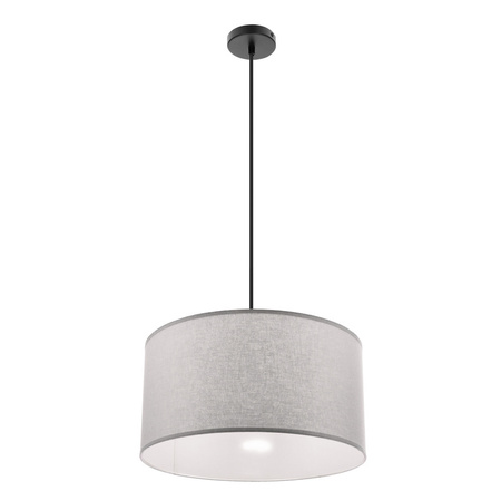 Lampa wisząca z abażurem w kolorze szarym o średnicy 40cm SHANTI 1xE27 Candellux Studio 31-38678