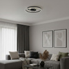 Czarna lampa sufitowa do salonu LORENZO BLACK 22W LED 4000K Milagro ML1848