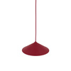 Lampa wisząca burgudnowy stożek o średnicy 23cm LUME S BURGUND 1XGX53 Tk Lighting 11695