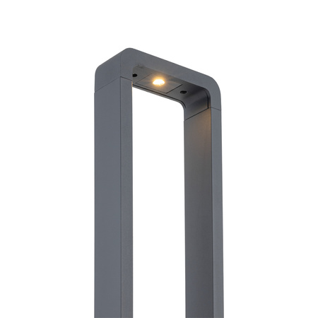 Szary słupek ogrodowy ramka 80cm LED 3000K ARIUS L GRAY IP54 Tk Lighting 19005