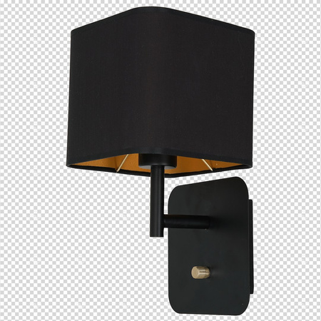 Kinkiet NAPOLI BLACK/GOLD 1xE27 Milagro ML6365