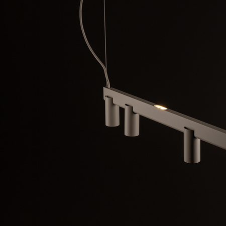 Lampa wisząca podłużna beżowa 150cm z dodatkowym podświetleniem  FOURTY LINE LED VII Nowodvorski 12294
