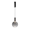 Czarna lampa wisząca z dymioną kulą LED 3000K Nebula MOD182PL-L4B3K Maytoni