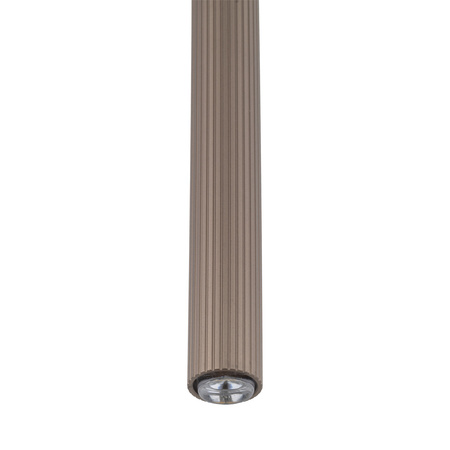 Lampa wisząca cienka ryflowana tuba 75cm FERRO NEW BROWN 750 1xG9 Tk Lighting 11426