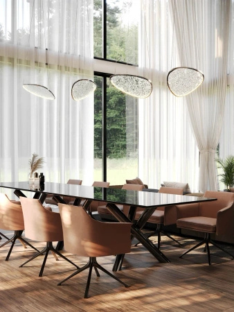 Lampa wisząca chrom z akrylu LED 3000K Maxlight P0636D Empire 17W