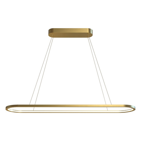 Lampa wisząca owalna Saturno 30W LED CCT Złoty Milagro ML2958