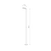 Lampa ogrodowa, latarnia uliczna 309cm 3000K IP65 PATHWAY LED L Nowodvorski 9125