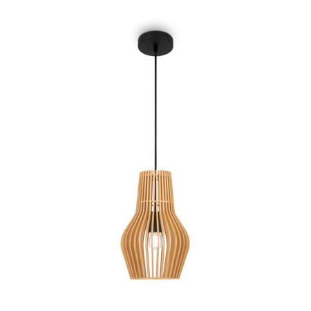 Lampa wisząca ze sklejki w beżowym odcieniu 1xE27 Roots MOD191PL-01W1 Maytoni