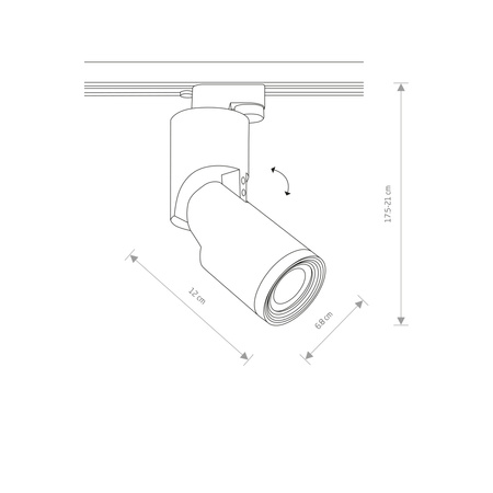 Oprawa do szyny MIKE Nowodvorski 7661 7662 kolor do wyboru
