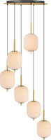 Lampa wisząca AKARI LED 6 kloszy Zuma Line DU31288A/34W sterowana pilotem
