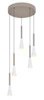 Lampa wisząca piątka okrągła Trompto kaszmirowa Aviano Lighting 5050-524
