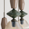 Lampa wisząca ZEN NEW BROWN FUSO COGNAC 5XE14 KOŁO Tk Lighting 11869