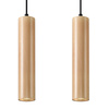 Lampa wisząca LINO 2 naturalne drewno Sollux SL.0637