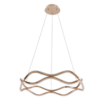 VAVE lampa wisząca patynowy 28W LED 3000K maskownica biała ŚREDNICA 50CM Candellux 34-35653