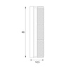 Kinkiet chromowany z akrylowymi tubami LED 3000K 46cm Maxlight W0423 Love