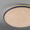Okrągła lampa sufitowa 49cm z czarną obramówką z funkcją SwitchMo KYLE LED 3000K Just Light 14295-18 KYLE