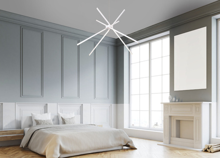 Lampa wisząca biała SPIDER LED MaxLight P0270 