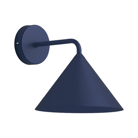 Kinkiet granatowy z metalowym kloszem CAPITAL NAVY BLUE 1xGX53 Milagro MLP2484