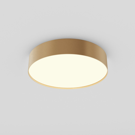Plafon o średnicy 30cm ze złotą matową obramówką LED 3000K Zon C032CL-36W3K-RD-MG Maytoni