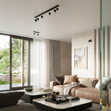 Kinkiet NERO czarny/chrom Sollux Lighting SL.1064