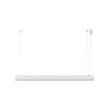 Biała podłużna lampa wisząca liniowa 120cm wybór barwy światła LUXE WHITE CCT Tk Lighting 18174