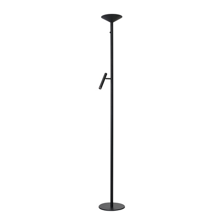 Czarna lampa podłogowa TROST FLOOR DIMM SWITCH BK Azzardo AZ7297