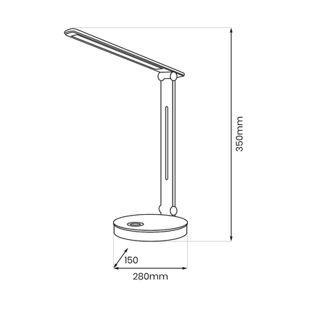 Lampka biurkowa Bruno Biały 5W LED RGB Milagro ML1629