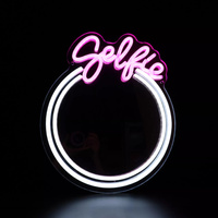 Kinkiet napis SELFIE NEON LUSTRO LED Zuma Line FM-MT07