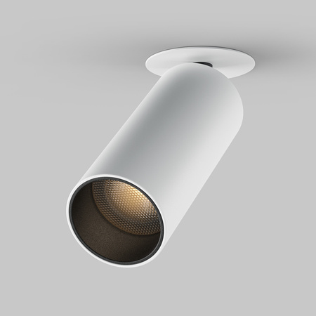 Biała oprawa podtynkowa regulowana tuba LED 4000K FOCUS LED C053CL-L12W4K-W-W Maytoni