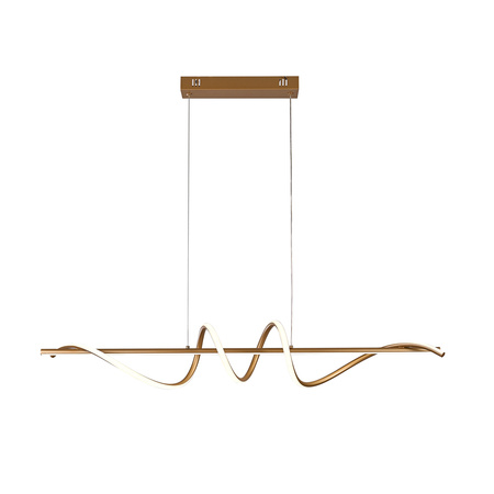 Lampa wisząca podłużna fala LED  wybór barwy światła Bastelo Italux PND-24154-GD