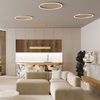 Lampa wisząca RIM LED potrójna Maytoni mosiądz MOD058PL-L100BS4K