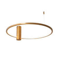 Lampa sufitowa plafon QUEEN 60CM BRUSHED GOLD 15W 3000K MAXLIGHT C0239