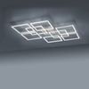 Duża lampa sufitowa połączone kwadraty LED Q-INIGO Paul Neuhaus 6015-55 sterowana pilotem