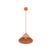 Stożkowa lampa wisząca o średnicy 26cm CONO M SALMON 1XE27 Tk Lighting 11384