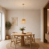 Lampa wisząca abażur DORMA WOOD JUTA 1xE27 Tk Lighting 11785