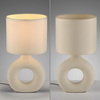 Lampka stołowa ceramiczna beżowa z abażurem CARARA 1xE27 Just Light 14193-39