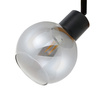 Lampa sufitowa drewno plus szklane klosze Barel 3xE27 Italux SPL-67535-3-BK-WO