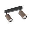 Podwójna listwa sufitowa z ryflowanymi brązowymi tubami TUNE BROWN 2XGU10 Tk Lighting 16147