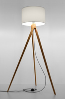 Lampa podłogowa LEGNO 2 160cm naturalne drewno Sollux SL.0524