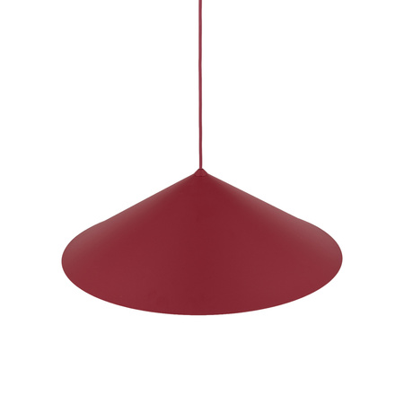 Lampa wisząca burgudnowy stożek o średnicy 50cm LUME L BURGUND 1XGX53 Tk Lighting 11697