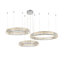 Designerska lampa wisząca LED w chromowanym wykończeniu SPARK PENDANT 40+60+80 DIMM CH AZZARDO AZ5795