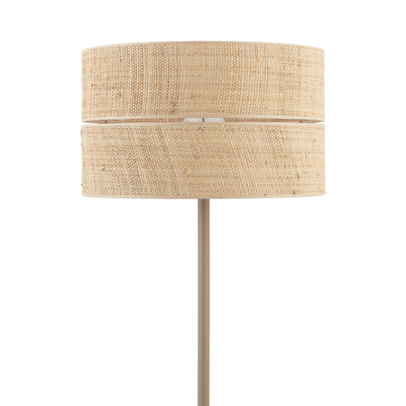 Lampa podłogowa z abażurem z rafii o średnicy 50cm CALMA 1XE27 Tk Lighting 16181