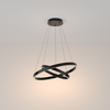 Lampa wisząca RIM LED podwójna 60cm czarna Maytoni MOD058PL-L55B3K